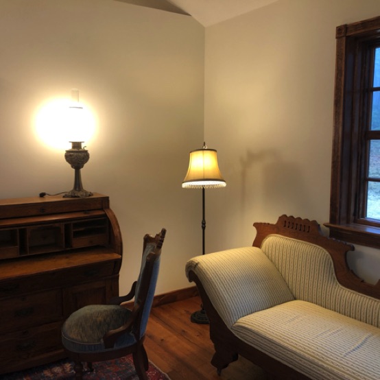 Reading/study area in master bedroom Reading/study area in master bedroom